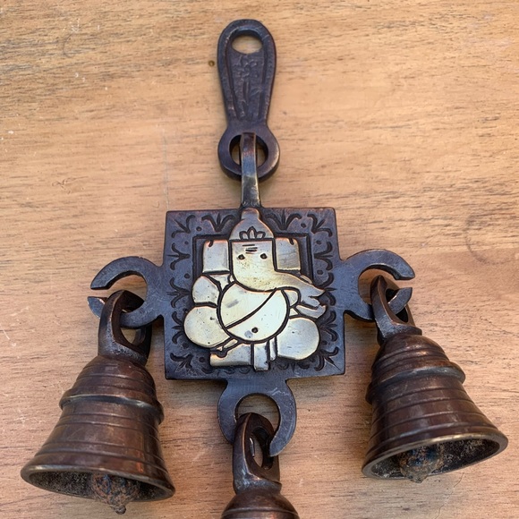 Antique Finish Golden Ganesh Ganapati Wind Chime - Picture 7 of 8